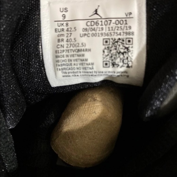 Jordan Maxin 200 black/gym red white SZ 9 - Picture 7 of 8